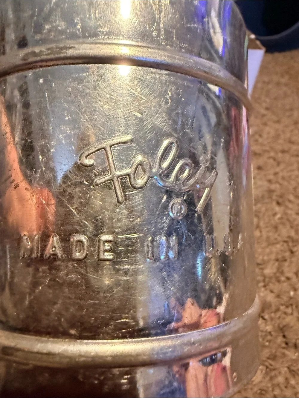 Foley + Corinna Silver Metal Flour Sifter